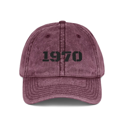 Vintage Embroidered Cap, Retro Baseball Hat, 70s Style Headwear, Gift for Dad, Casual Fashion Accessory - TRV
