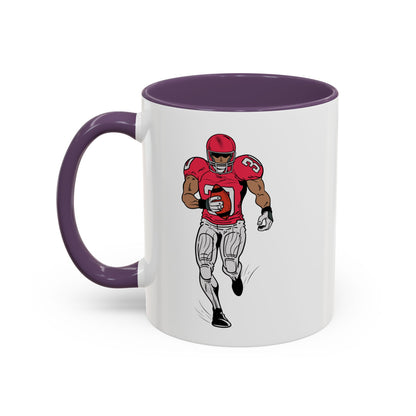 Football Player Coffee Mug, Sports Fan Gift, Motivational Coffee Cup, Game Day Mug, Unique Sports Merchandise