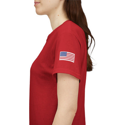 Freedom script tee | T-Shirt, American flag sleeve - TRV