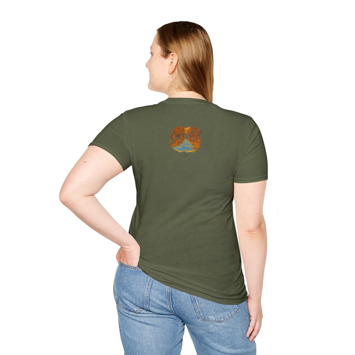 Autumn Pathway Unisex Softstyle T-Shirt, Cozy Fall Shirt, Nature Lover Tee, Scenic Route Top, Gift for Hikers, Casual Wear, Outdoor [...]