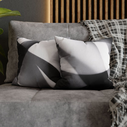 Abstract Black and White Photo Pillowcase, Square Pillowcase