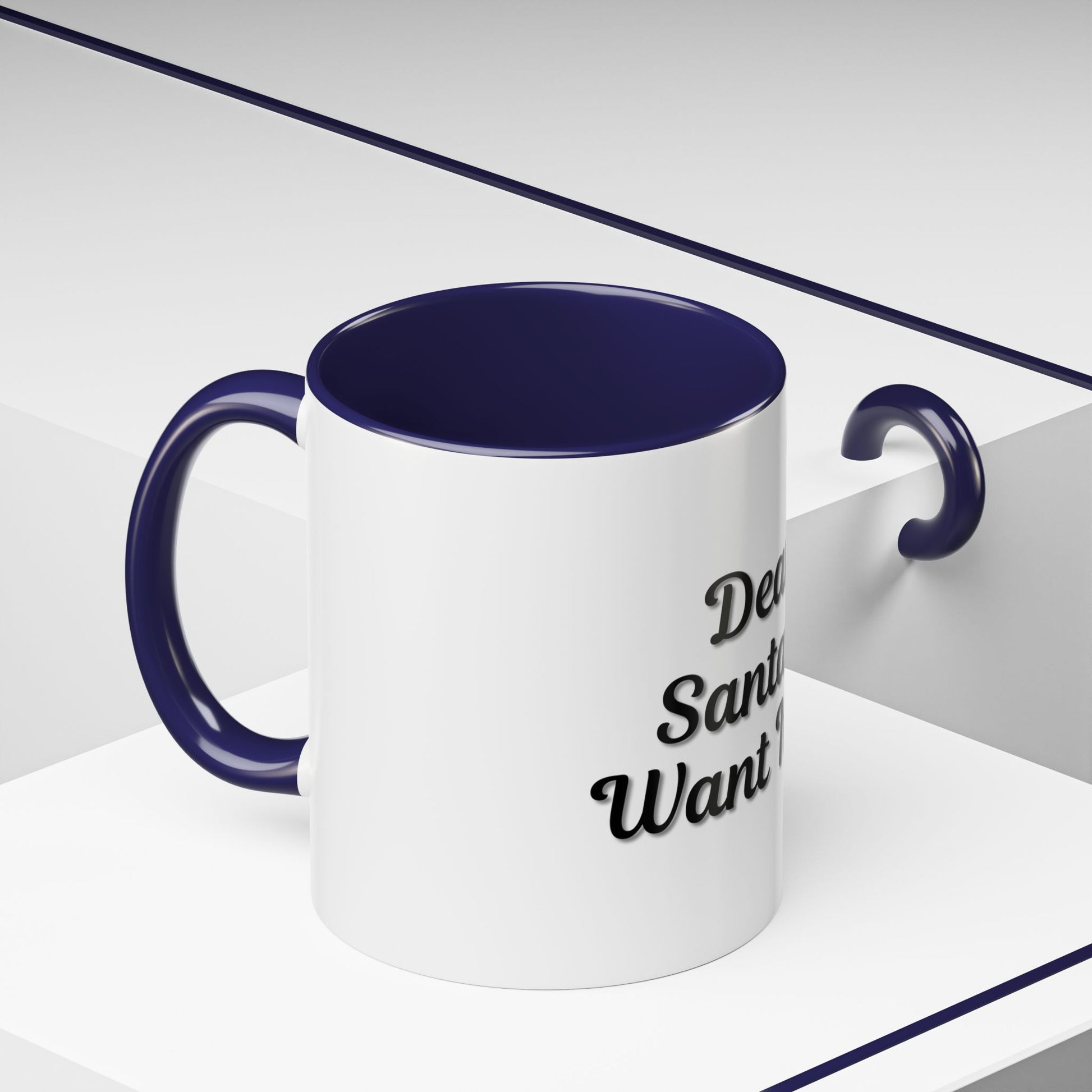 Dear Santa Accent Coffee Mug - Fun Holiday Mug for Christmas Enthusiasts - TRV