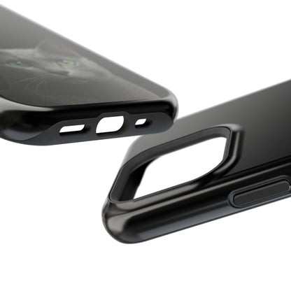 Russian Blue Cat Phone Case — Magnetic Impact-Resistant iPhone Cover