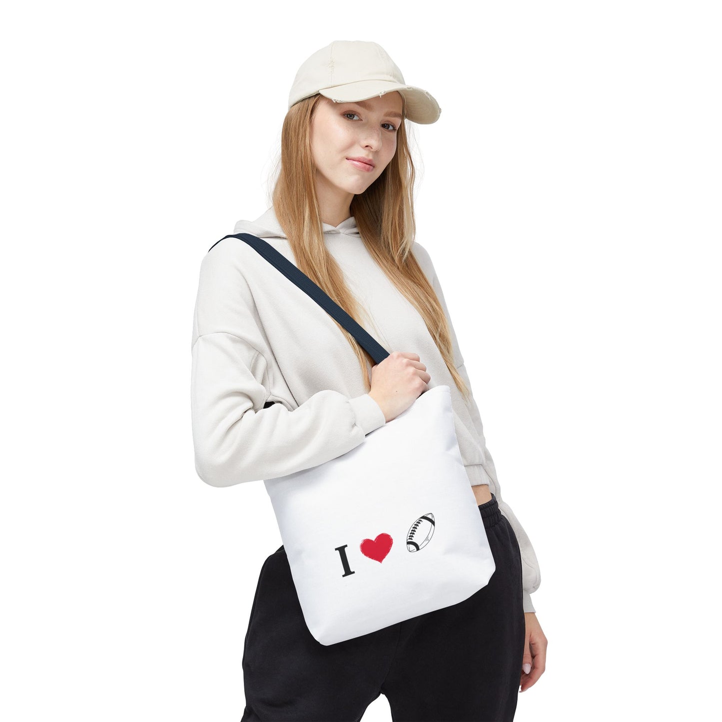 Football Lover's Tote Bag - Perfect for Game Day, Sports Events, Gifts for Fans, Eco-Friendly Carryall, Personal Use, Travel Bag - TRV