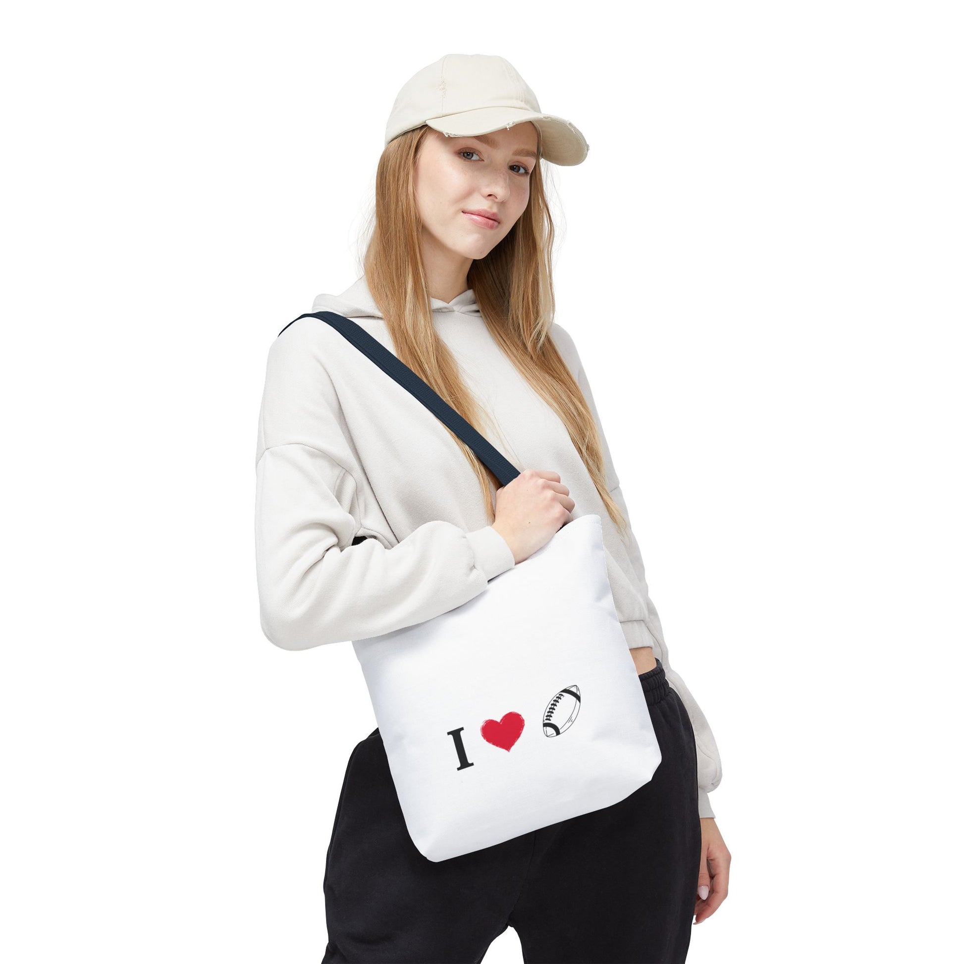 Football Lover's Tote Bag - Perfect for Game Day, Sports Events, Gifts for Fans, Eco-Friendly Carryall, Personal Use, Travel Bag - TRV