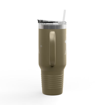 Baseball Player Silhouette 40oz Insulated Travel Mug
