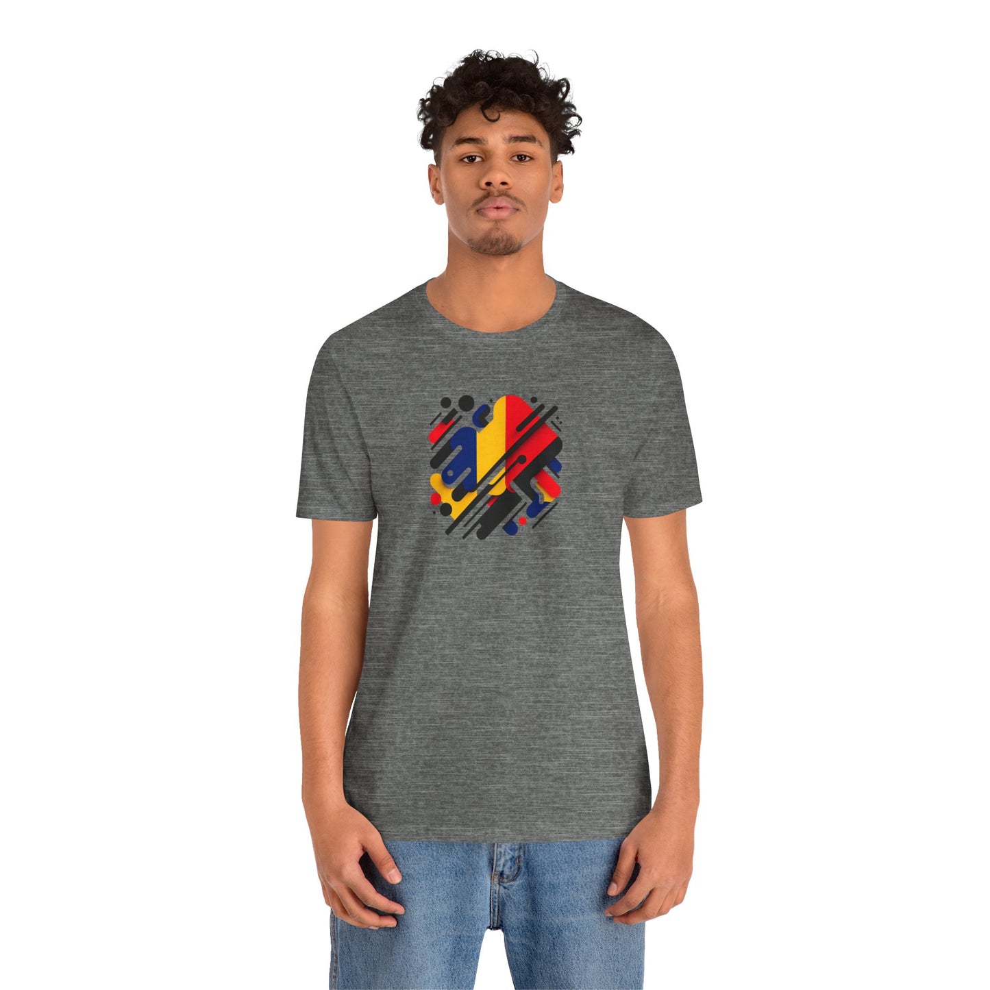Artistic Heart Unisex Jersey Tee - Vibrant Graphic Tee, Casual Wear, Gift for Art Lovers, Birthday Surprise, Everyday Comfort - TRV