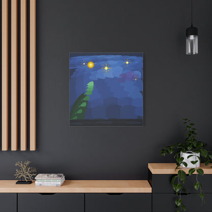 Starry Night Vortex Matte Canvas Stretched 1.25" | Impasto Brushstroke Reproduction