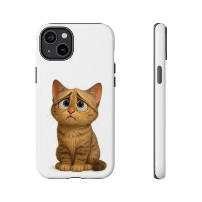 Cute Cat Phone Case, Funny Kitty Case, Animal Lover Gift, Cat Lover Accessory, Unique Cat Design Case, Pet Mom Gift - TRV
