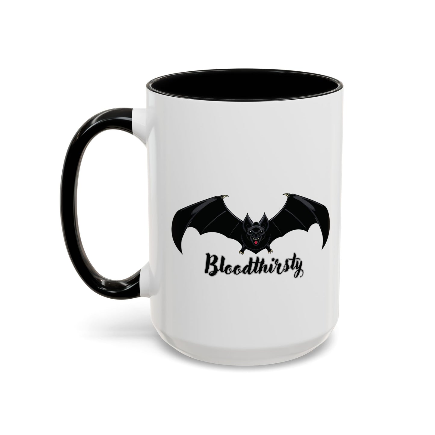 Bloodthirsty Bat Coffee Mug - Unique Halloween and Gothic Accents