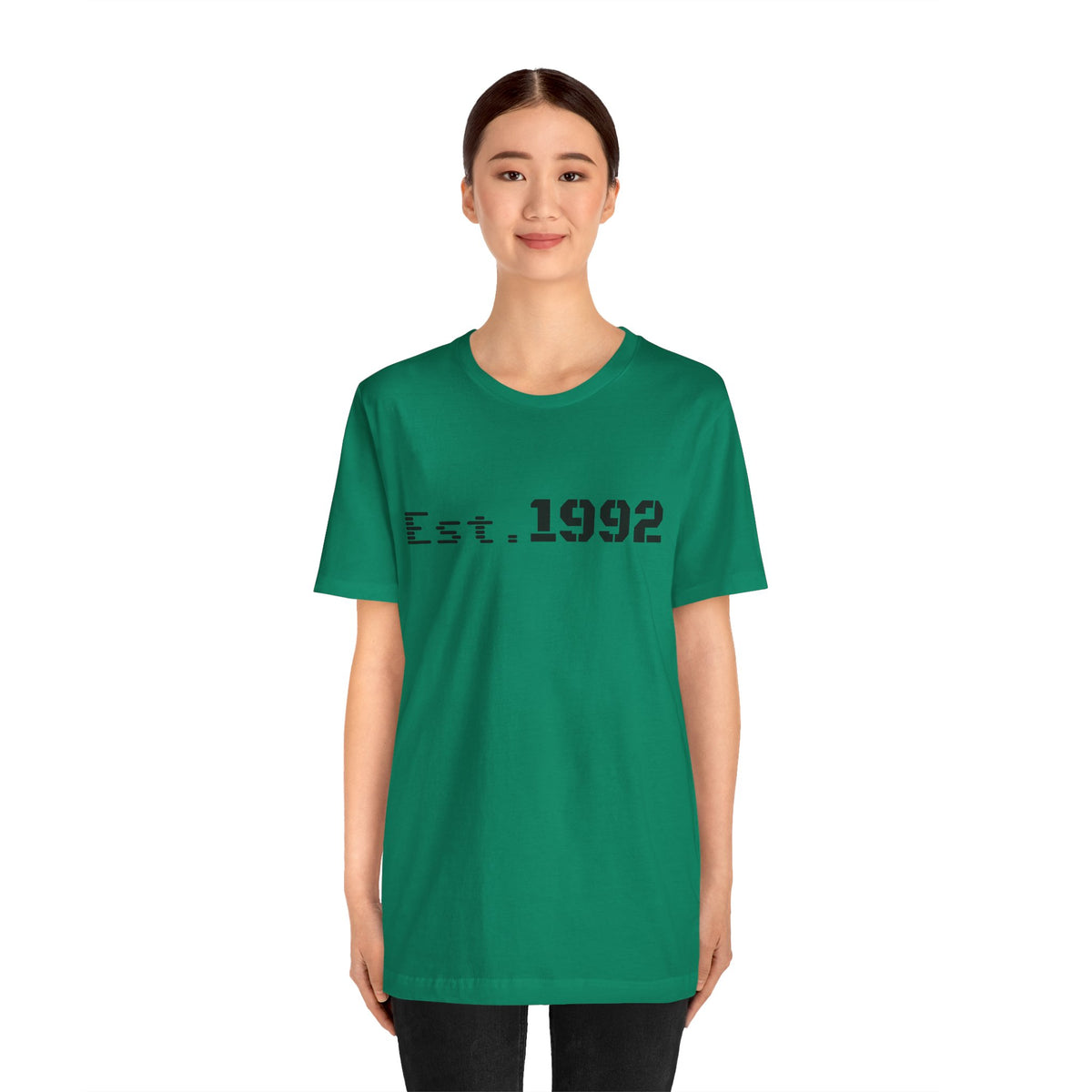 Retro vintage Est. 1992 T-shirt by Printify featuring a classic design and bold typography on a casual cotton tee.