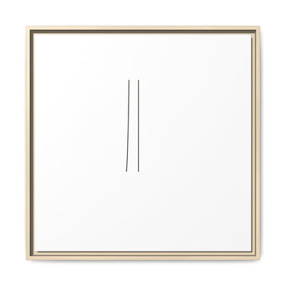 Minimal Line Art | Matte Canvas Framed