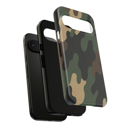 Military green Printify Camo Tough Phone Case with rugged design and protective features for smartphones.