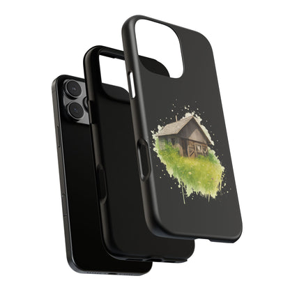 Rustic Farmhouse Phone Case, Cute Cottage Design, Tough Cases for Nature Lovers, Eco-Friendly Gift, Customizable Tech Accessories - TRV