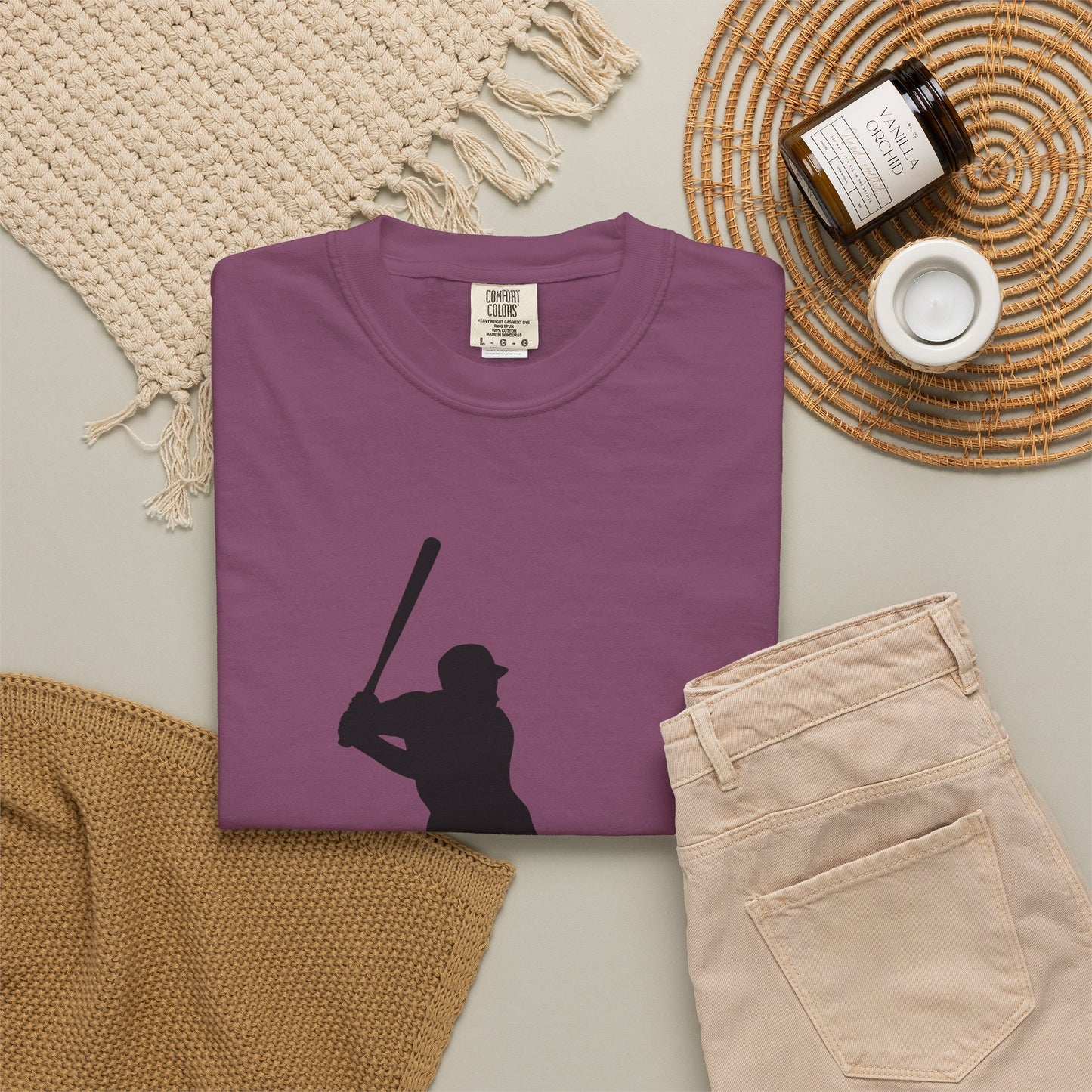 Unisex Baseball Silhouette Tee, Casual Wear, Sports Fan Apparel, Gift for Athletes, Summer Outing Outfit, Soft Cotton Shirt
