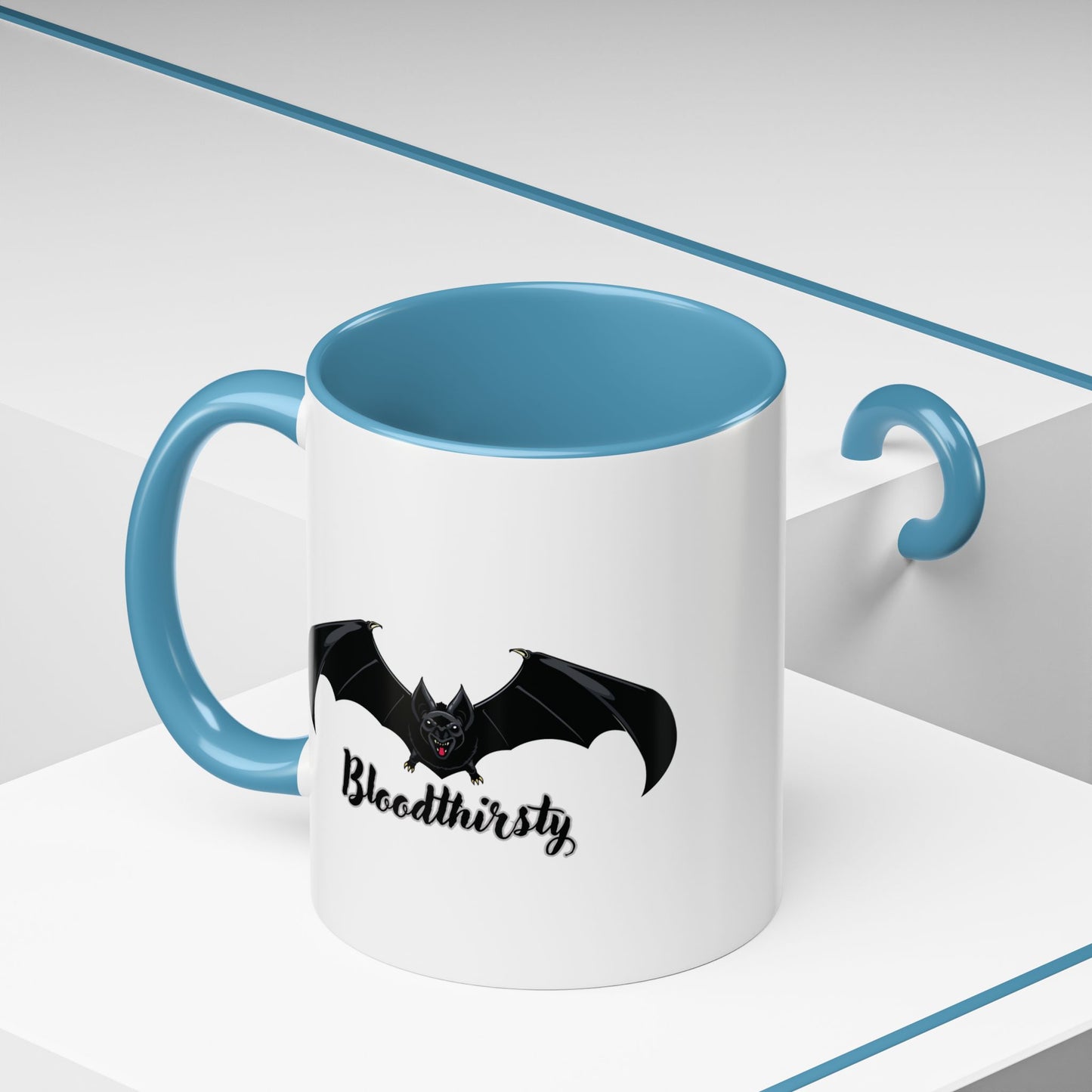Bloodthirsty Bat Coffee Mug - Unique Halloween and Gothic Accents