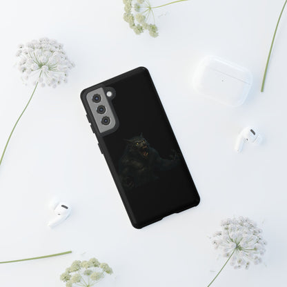 Werewolf Phone Case, Tough Cases, Black Panther Design, Gift for Animal Lovers, Phone Accessories, Fierce Phone Protection - TRV