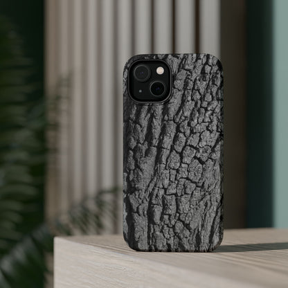 Bark Texture Magnetic Impact Phone Case
