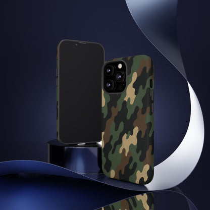 Camouflage Phone Case, Tough Cases, Military Style, Unique Phone Accessories, Gift for Him, Durable Phone Cover - TRV