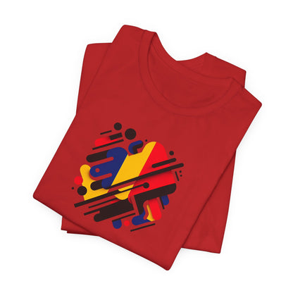 Artistic Heart Unisex Jersey Tee - Vibrant Graphic Tee, Casual Wear, Gift for Art Lovers, Birthday Surprise, Everyday Comfort - TRV