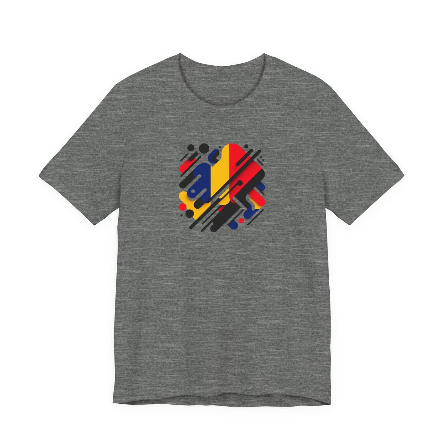 Artistic Heart Unisex Jersey Tee - Vibrant Graphic Tee, Casual Wear, Gift for Art Lovers, Birthday Surprise, Everyday Comfort - TRV
