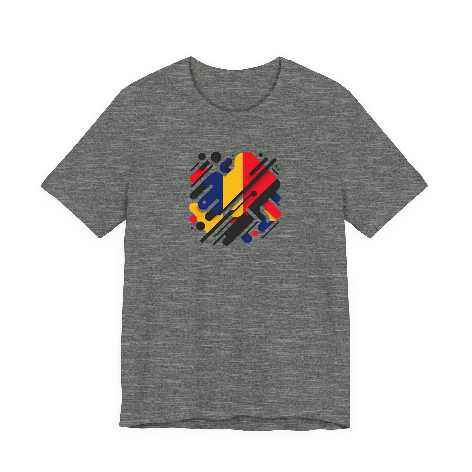 Artistic Heart Unisex Jersey Tee - Vibrant Graphic Tee, Casual Wear, Gift for Art Lovers, Birthday Surprise, Everyday Comfort - TRV
