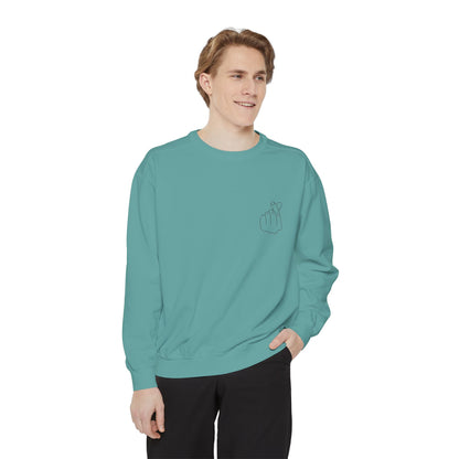 Minimalist Unisex Sweatshirt with Hand Design - Cozy & Stylish