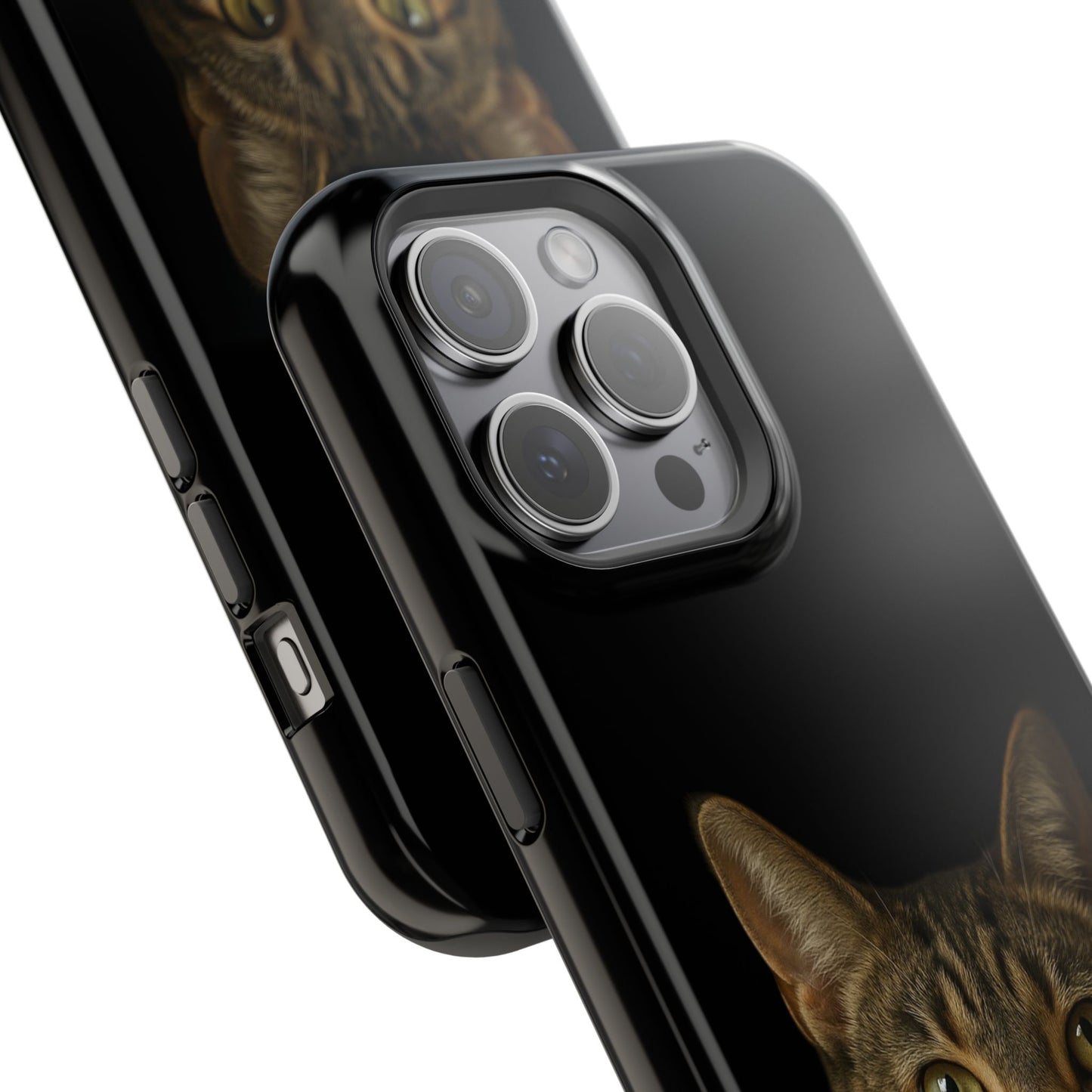Magnetic Impact-Resistant Phone Case — Realistic Tabby Cat Portrait
