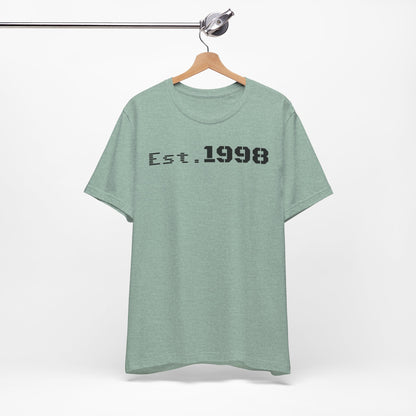 Vintage Est. 1998 Tee - Retro Unisex Shirt for Birthdays, Gifts, Everyday Wear, Casual Style, Nostalgia - TRV