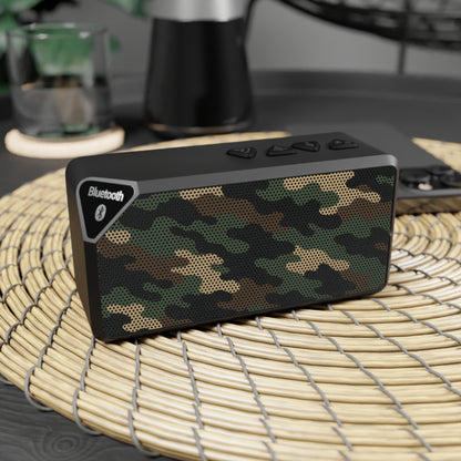 Camo Bluetooth Speaker — Portable Wireless Speaker with Military Camouflage Grill