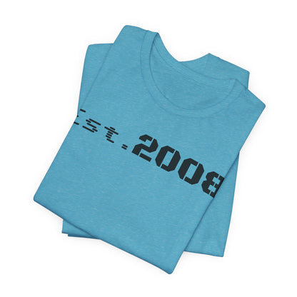 Est. 2008 Unisex Tee, Cool Vintage T-Shirt, Casual Gift, Birthday Apparel, Nostalgic Fashion