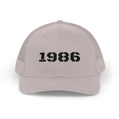Retro 1986 Snapback Trucker Cap | Vintage Style Cap for Birthdays, Gifts, Sports, and Everyday Wear - TRV