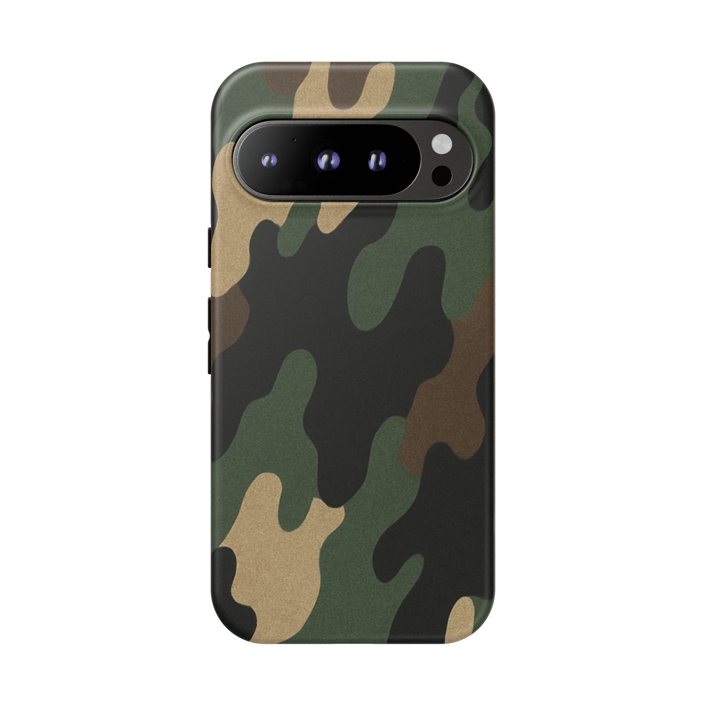 Rugged military green camo phone case by Printify, protective and durable cover for smartphones with tough design.
