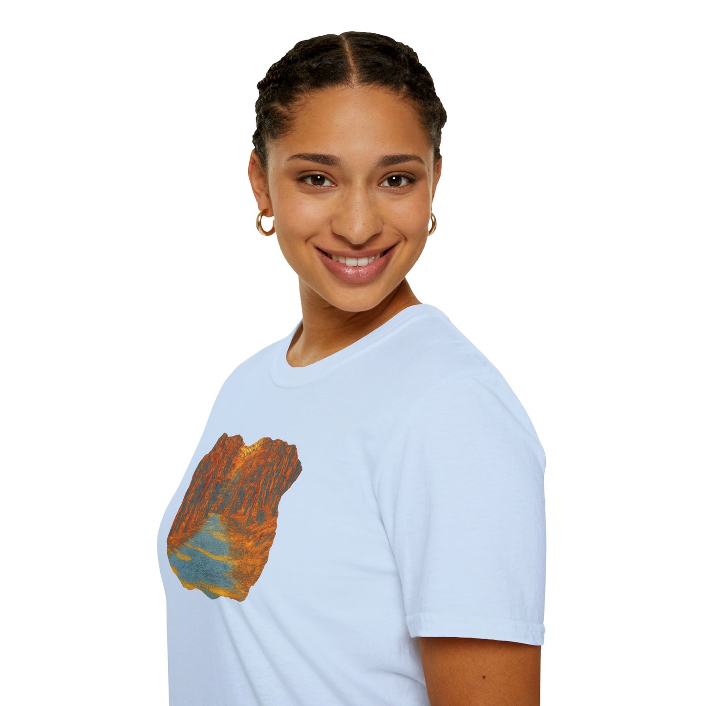 Autumn Pathway Unisex Softstyle T-Shirt, Cozy Fall Shirt, Nature Lover Tee, Scenic Route Top, Gift for Hikers, Casual Wear, Outdoor [...]