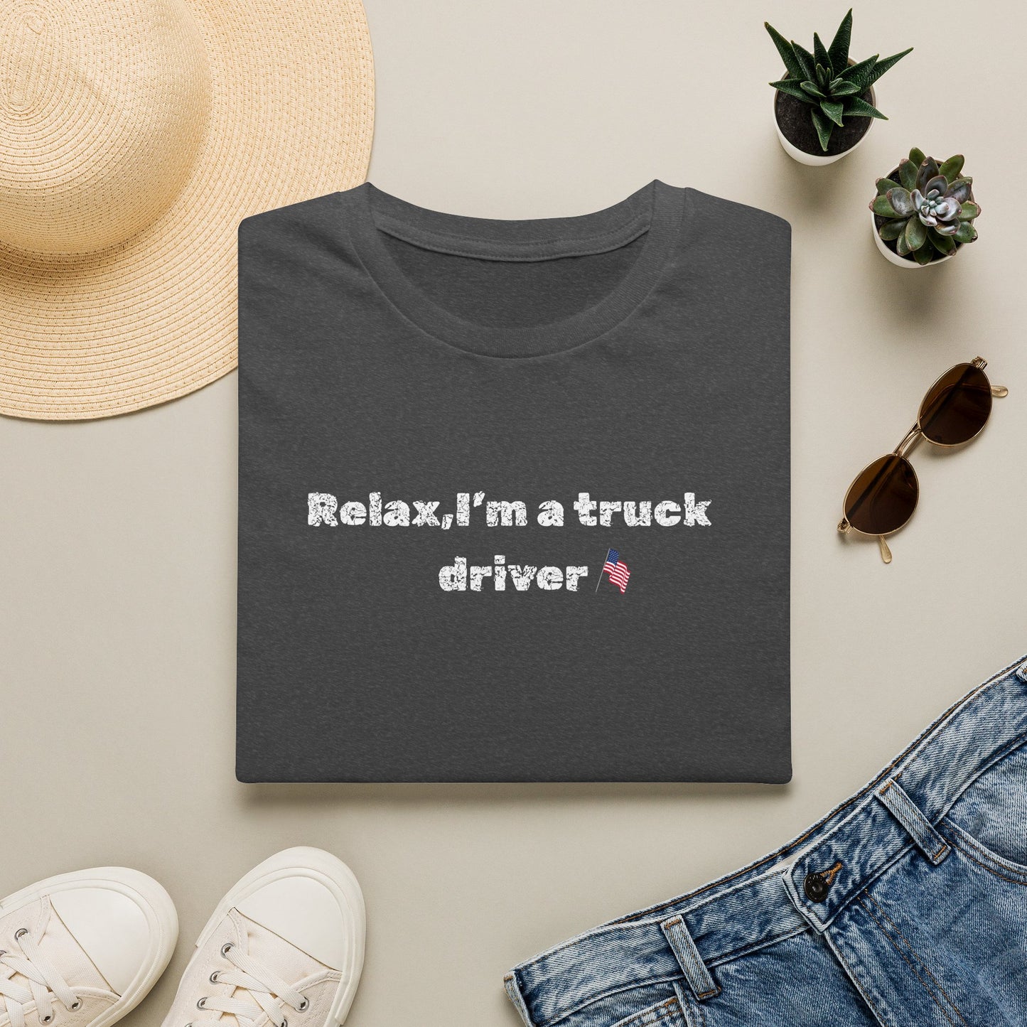 Truck Driver Relax Unisex T-Shirt, Casual Tee, Gift for Truckers, Father's Day Shirt, Comfortable Everyday Wear