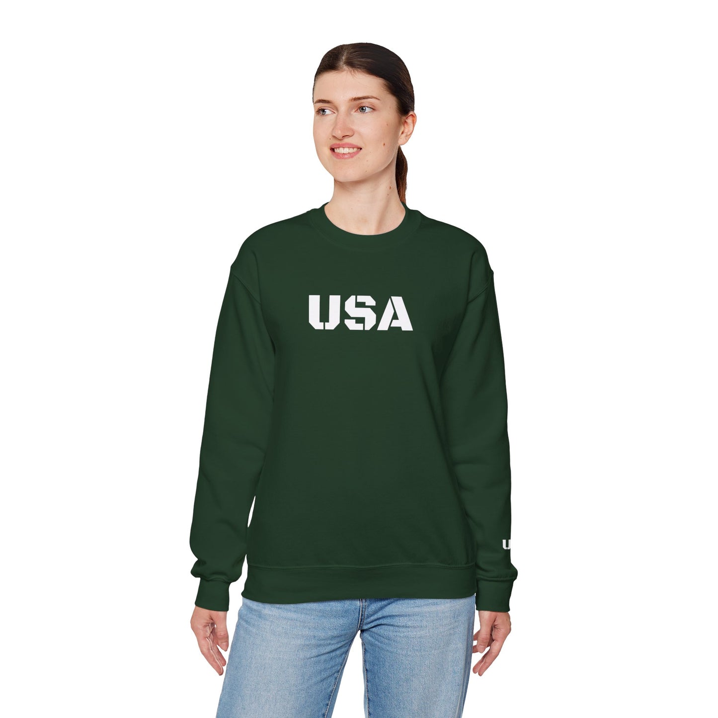 Cozy USA Unisex Crewneck Sweatshirt | Perfect Layering Piece for Every Season | Great Gift for Him/Her | Trendy Style for Casual Outings