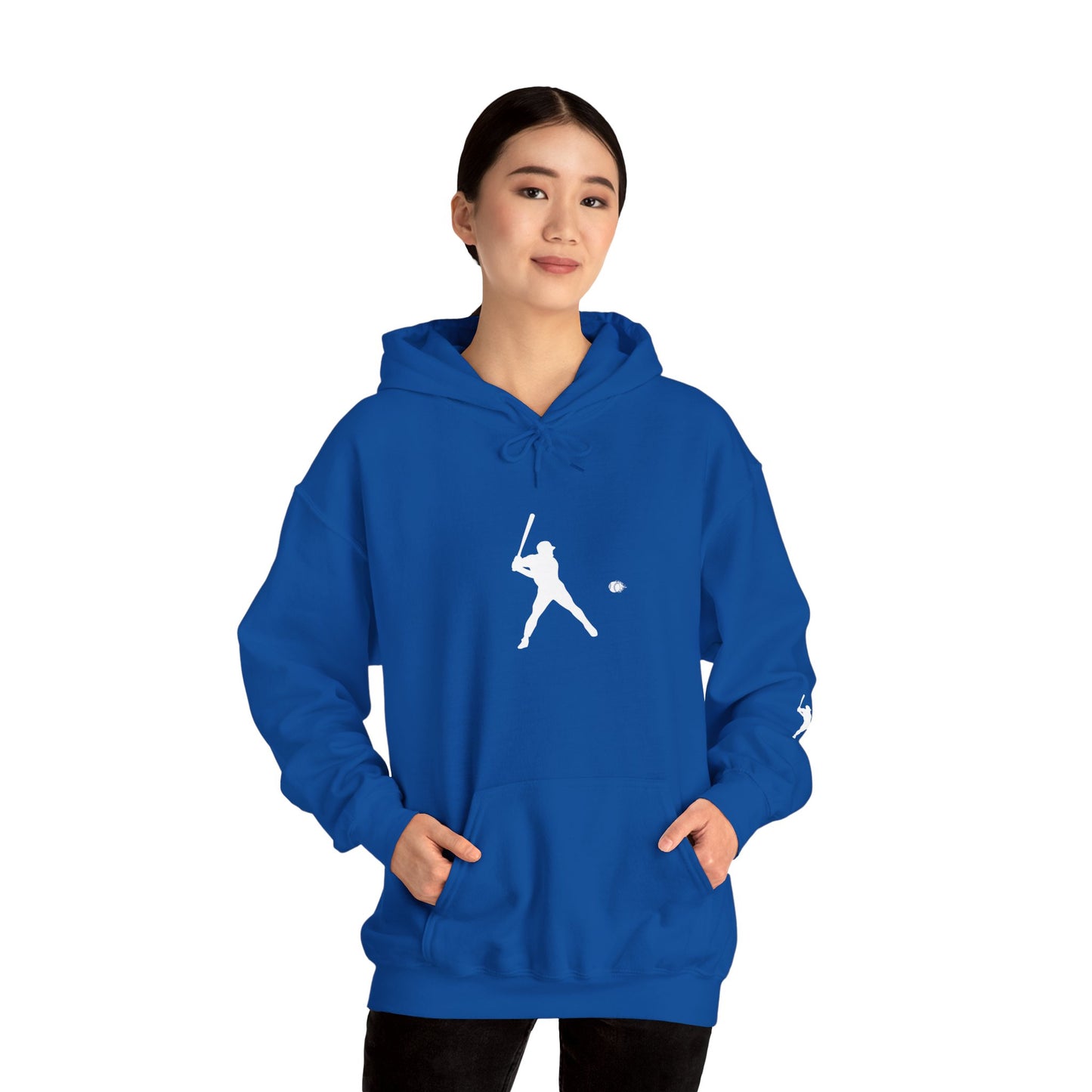 Sporty Unisex Baseball Hooded Sweatshirt, Casual Hoodie for Athletes, Perfect for Gifts, Comfy Streetwear, Ideal for Sports Events, Personal Use - TRV