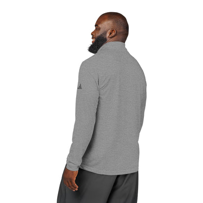 Adidas® Embroidered Quarter-Zip Pullover - Stylish Performance Layer With Love Gesture