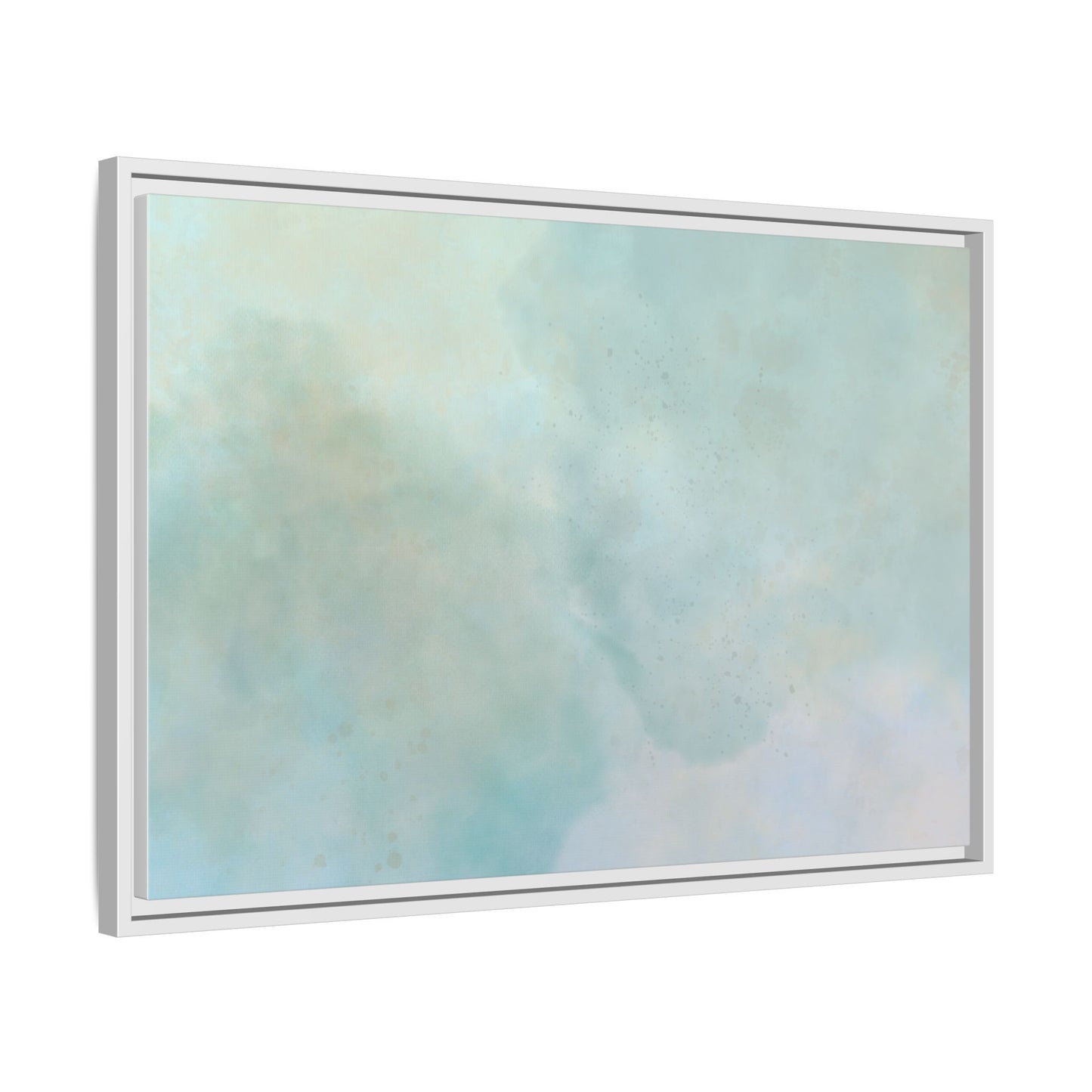 Soft Abstract Pastel Watercolor Matte Canvas
