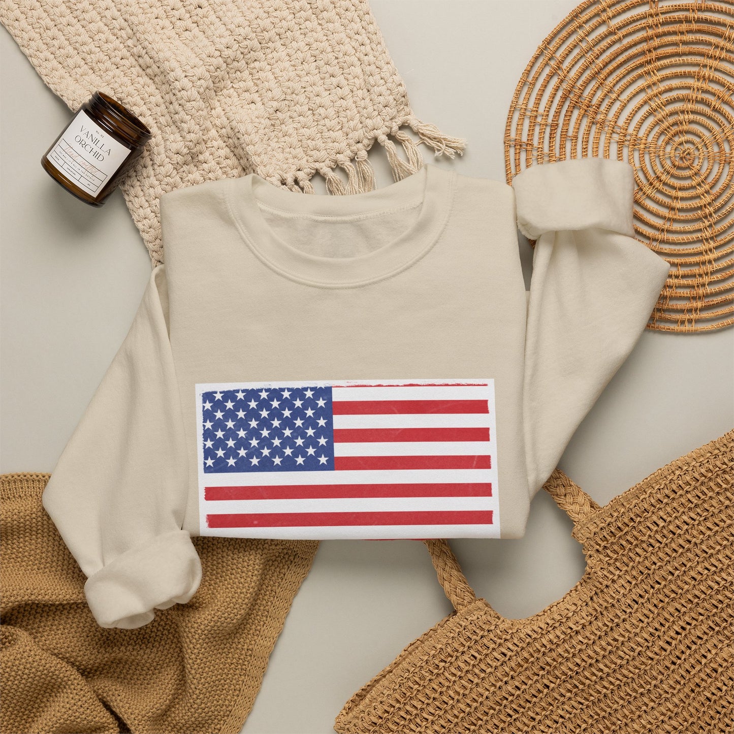 American Flag Unisex Crewneck Sweatshirt | Cozy Patriotic Sweater | Perfect for Independence Day, Casual Wear, Gifts for Him/Her, [...]