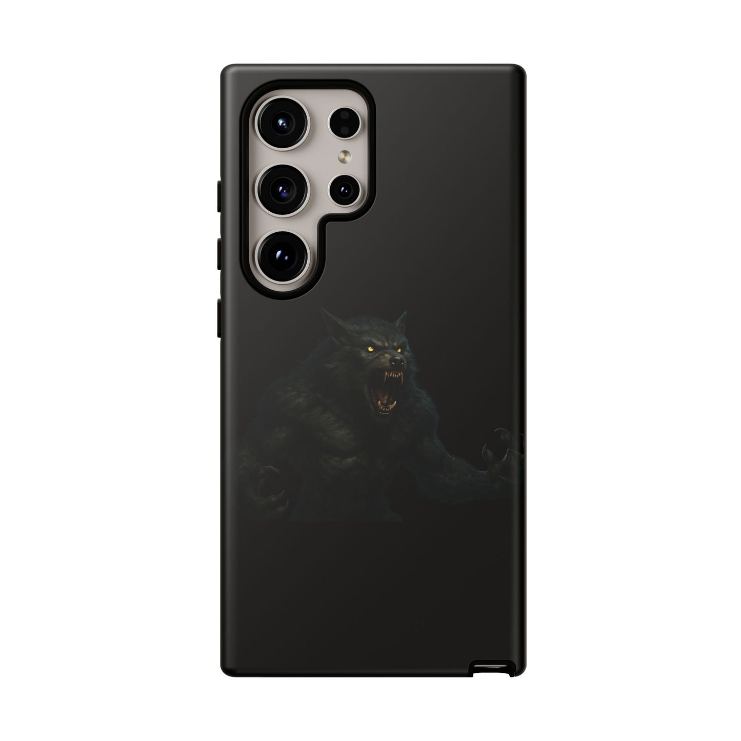 Werewolf Phone Case, Tough Cases, Black Panther Design, Gift for Animal Lovers, Phone Accessories, Fierce Phone Protection - TRV