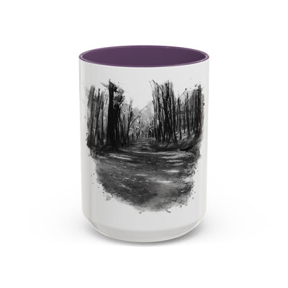 Moody Abstract Forest Coffee Mug | Unique Gift for Nature Lovers, Cozy Home Decor, Perfect for Coffee, Tea, and Hot Chocolate - TRV