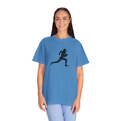 Football Player Graphic Unisex T-Shirt, Casual Sports Tee, Gift for Athletes, Workout Shirt, Everyday Wear, Unique Running Apparel