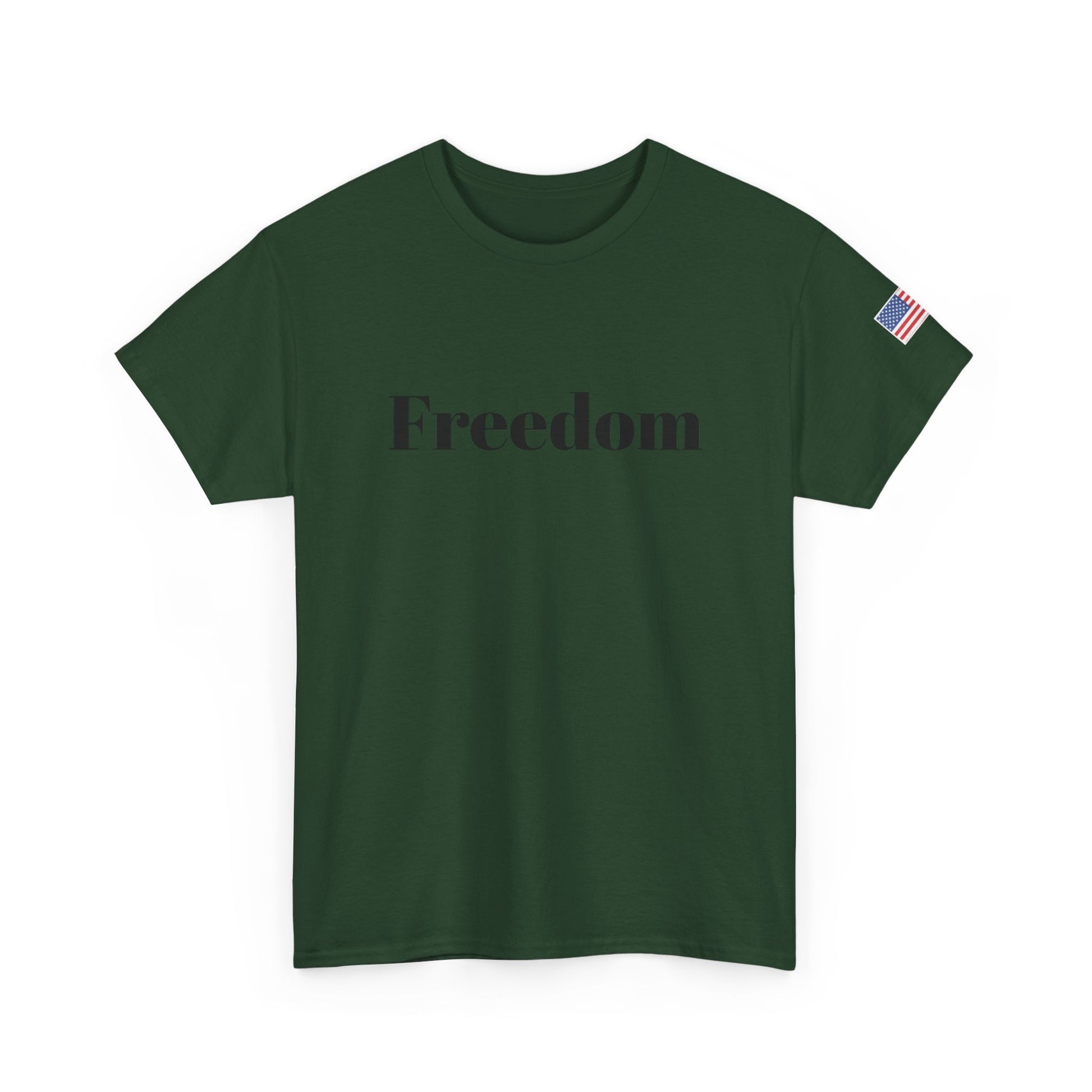 Freedom script tee | T-Shirt, American flag sleeve - TRV