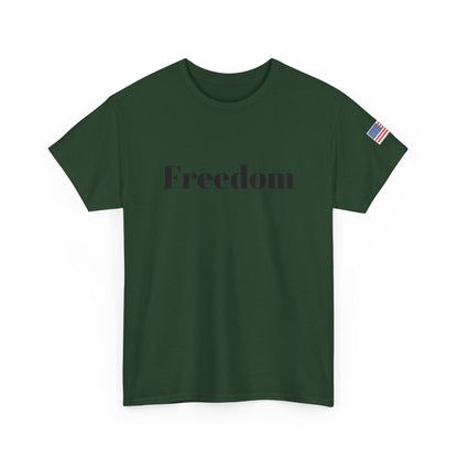Freedom script tee | T-Shirt, American flag sleeve - TRV