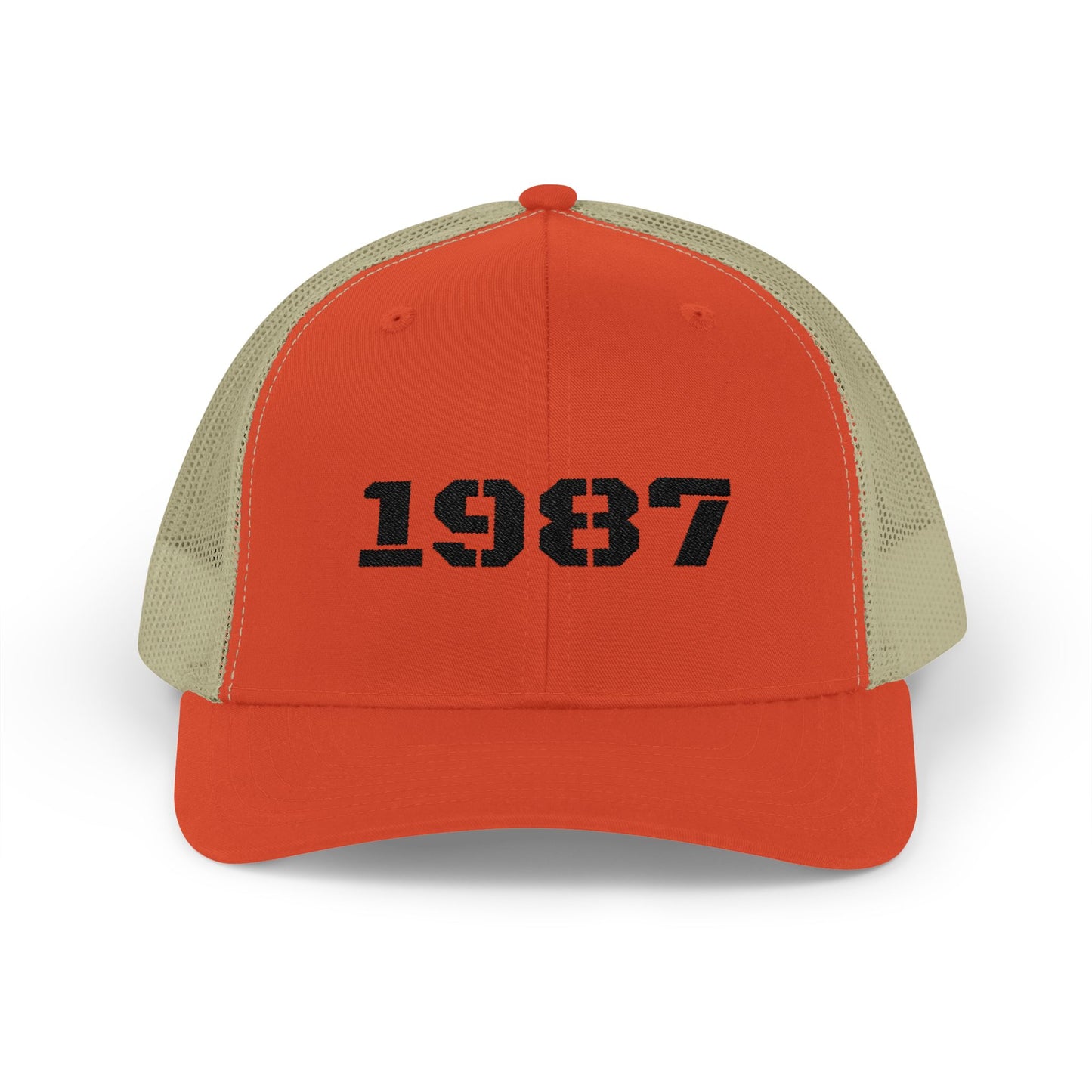Vintage 1987 Snapback Trucker Cap | Retro Cap for Men & Women | Perfect Gift for Birthdays, Anniversaries, Casual Wear - TRV