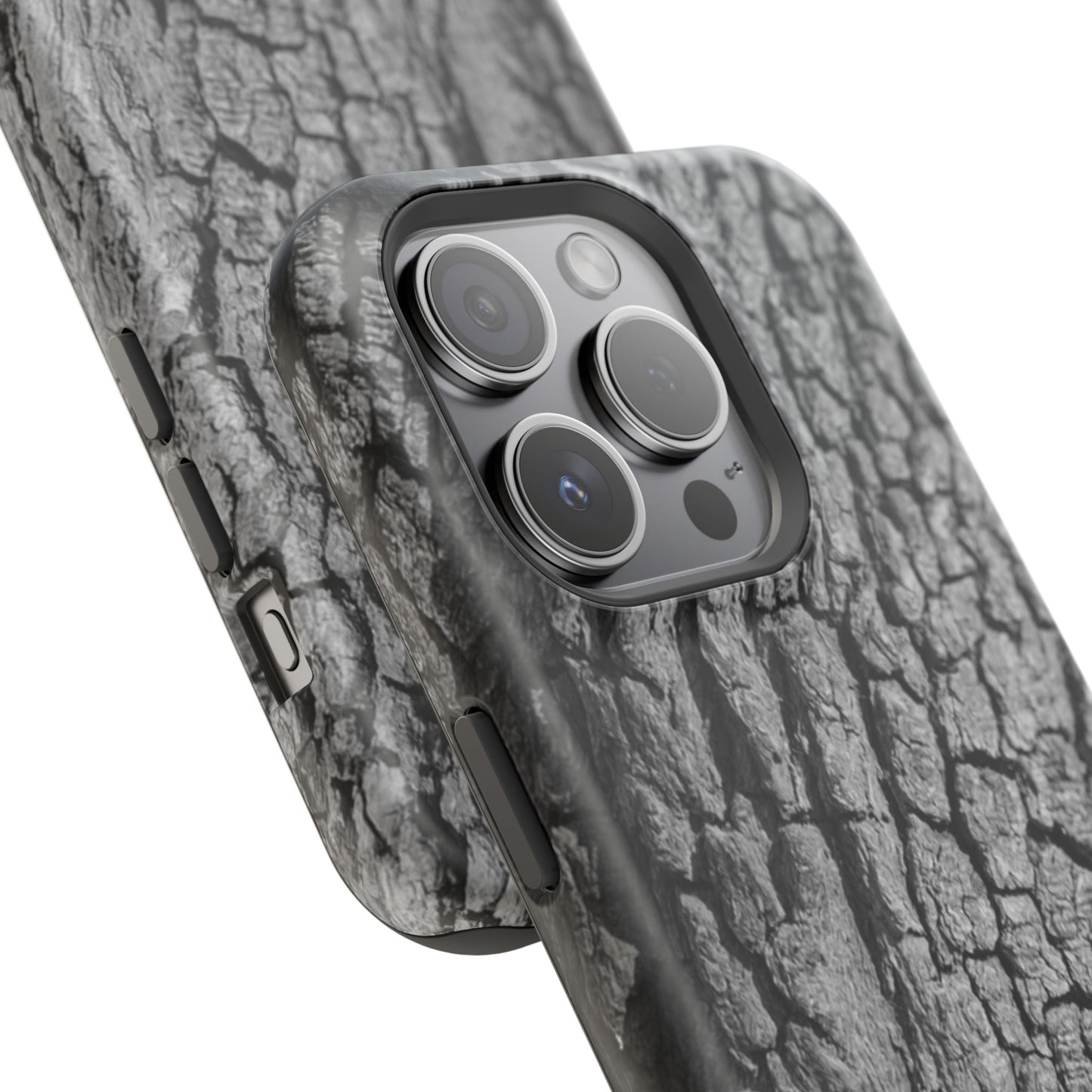Bark Texture Magnetic Impact Phone Case