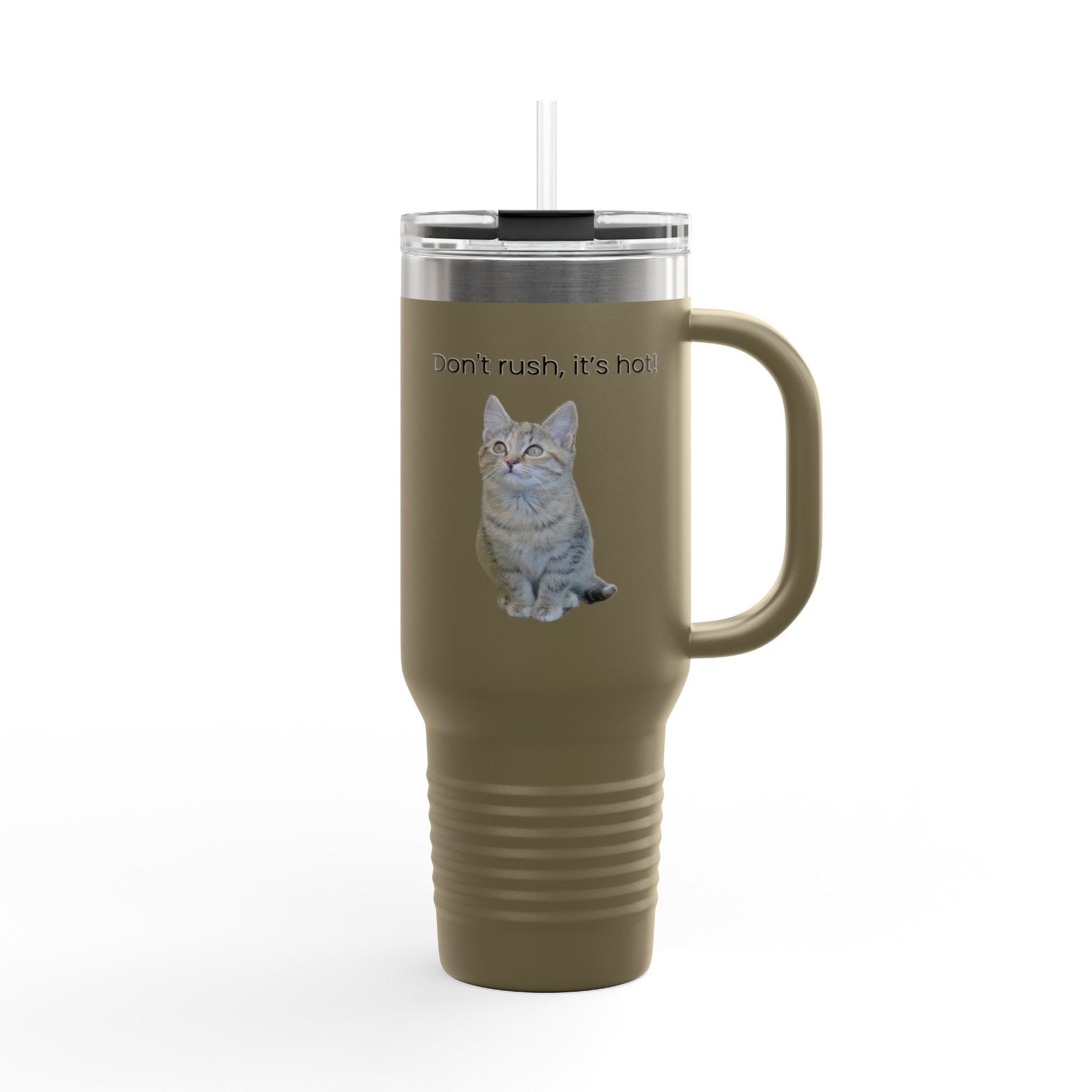 Funny Cat Insulated Travel Mug - 40oz - Perfect for Hot Drinks - TRV