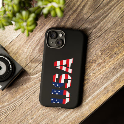 USA Flag Phone Case, Tough Phone Cover, Patriotic Gift, Independence Day Accessory, American Pride Mobile Case - TRV