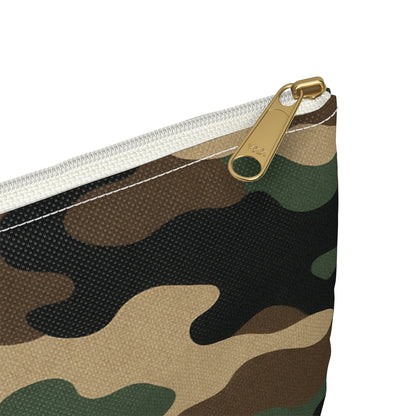 Camouflage Accessory Pouch - Chic Camo Makeup Bag, Gear Organizer, Travel Essentials, Military Style, Gift for Him/Her